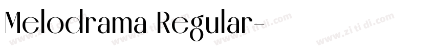 Melodrama Regular字体转换